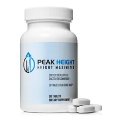 Peak Height Height Maximizer bottle, 90 tablets: featured in this height supplement guide
