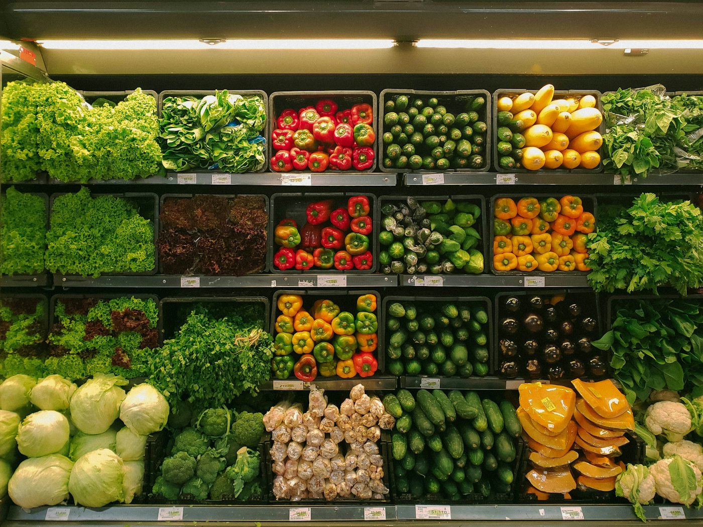 Fresh produce at a market